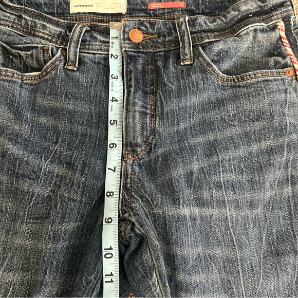 Anthropologie Pilcro Women’s Slim Boyfriend Jeans Side Rope Design Sz 27 - Picture 9 of 12
